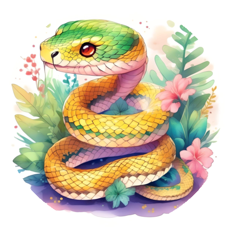 Snake handmade stickers for planners, envelopes, journals, and scrapbooks