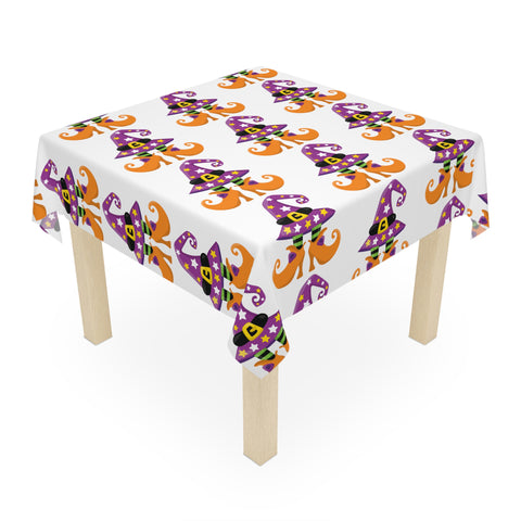 Halloween Witch Feet and Hat Tablecloth Décor Holiday