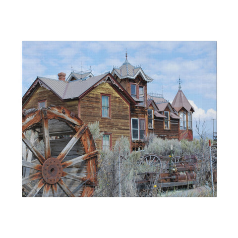 Ghost Town Montana Old West Art Mansion Canvas Print 4 Sizes