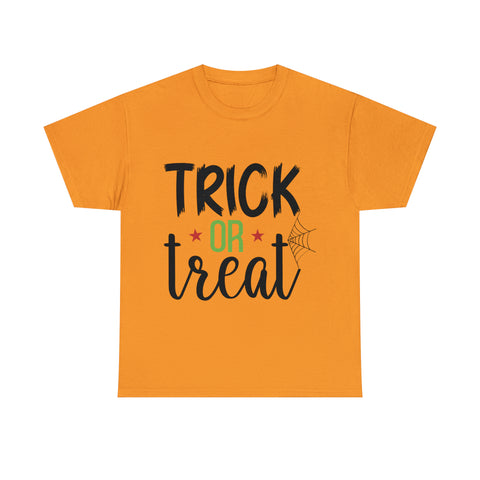Trick or Treat Halloween Unisex Heavy Cotton Tee 3 colors