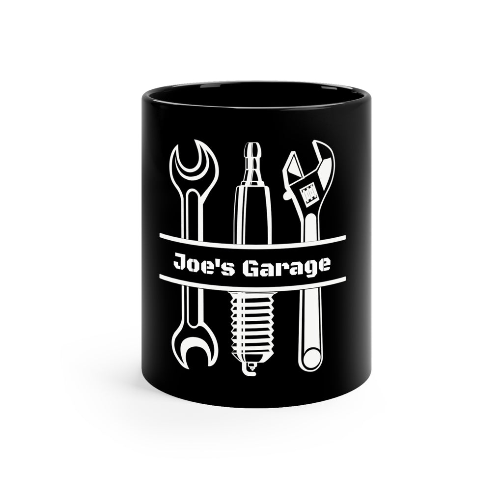 Personalized Gift for Gearheads 11oz Black Mug Custom Automotive