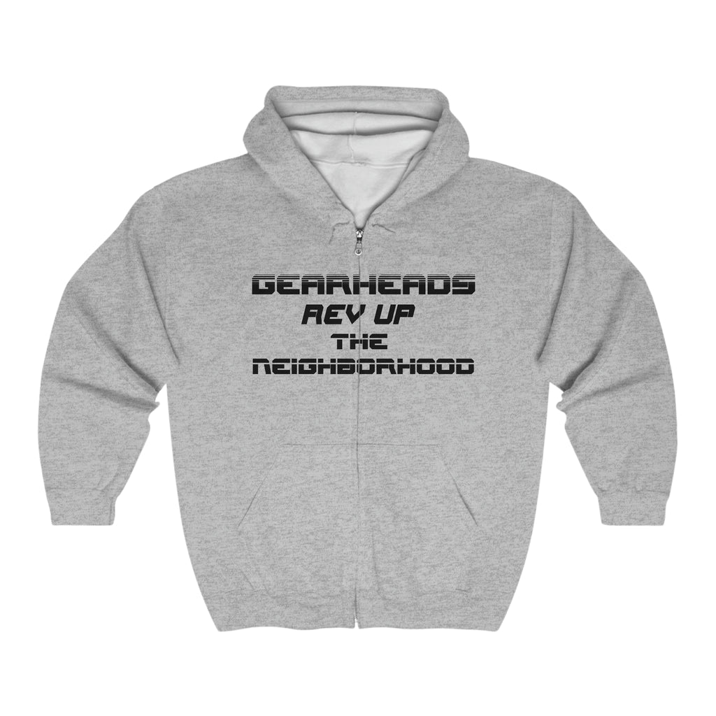 Gifts for Gearheads Rev Up Hoodie Unisex Heavy Blend™ Full Zip Hooded Sweatshirt