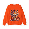 Funny Coffee Tiger Sweatshirt “Need Energy” Unisex Cozy Fall Pullover Sweater
