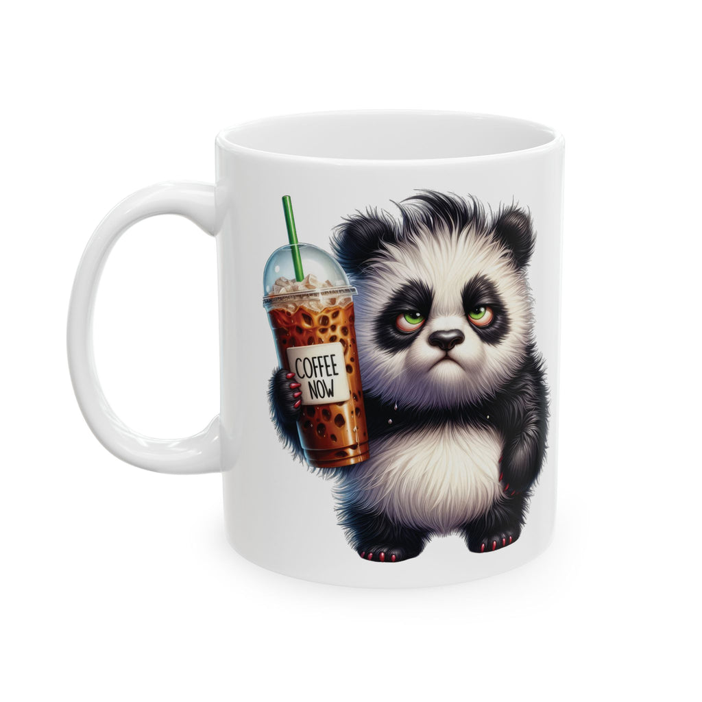 Grumpy Panda Coffee Mug – Funny Cute Animal Cup | Morning Iced Coffee Lover Gift