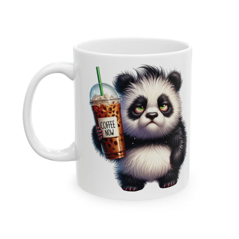 Grumpy Panda Coffee Mug – Funny Cute Animal Cup | Morning Iced Coffee Lover Gift
