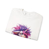 White t-shirt with a colorful unicorn design on a white background