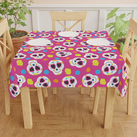 Pink Sugarskull Tablecloth Décor Day of the Dead