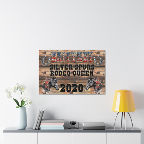 Gifts for Cowgirls Personalized Rodeo Canvas Home Decor 3 Sizes
