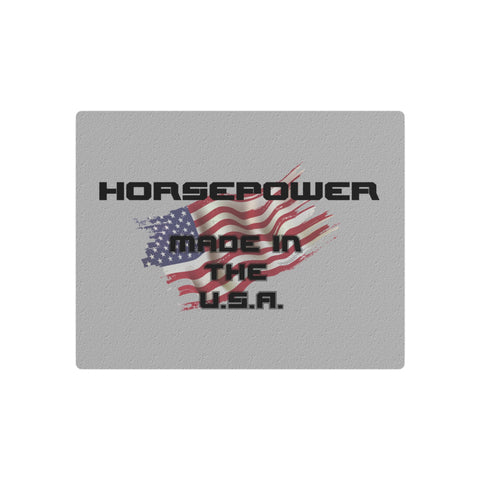 Gifts for Gearheads Horsepower Made In the USA Metal Art Sign - Indoor Use Aluminum Rectangle