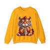 Funny Coffee Tiger Sweatshirt “Need Energy” Unisex Cozy Fall Pullover Sweater