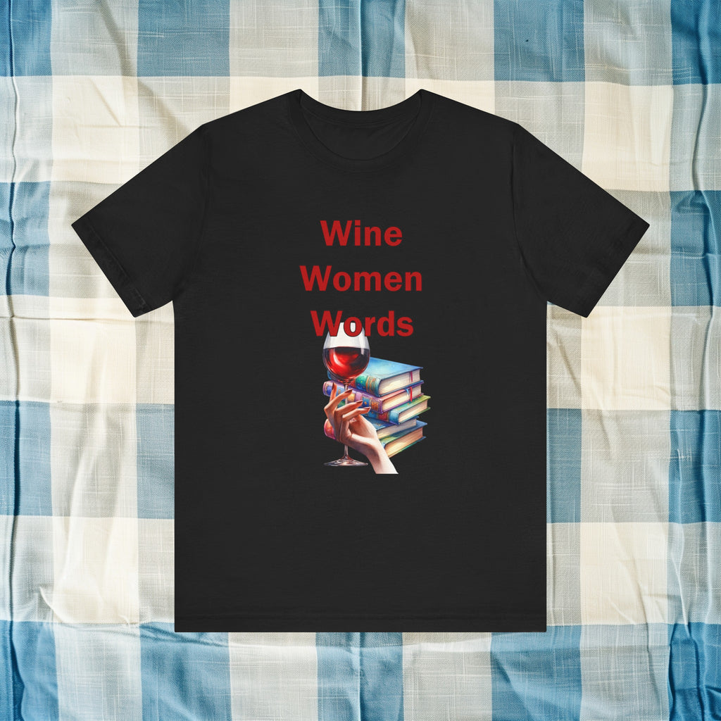 Book Club T-shirt Wine Women Words