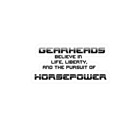 Gift for Gearheads Pursuit Horsepower Kiss-Cut Vinyl Decals Tool Boxes Windows