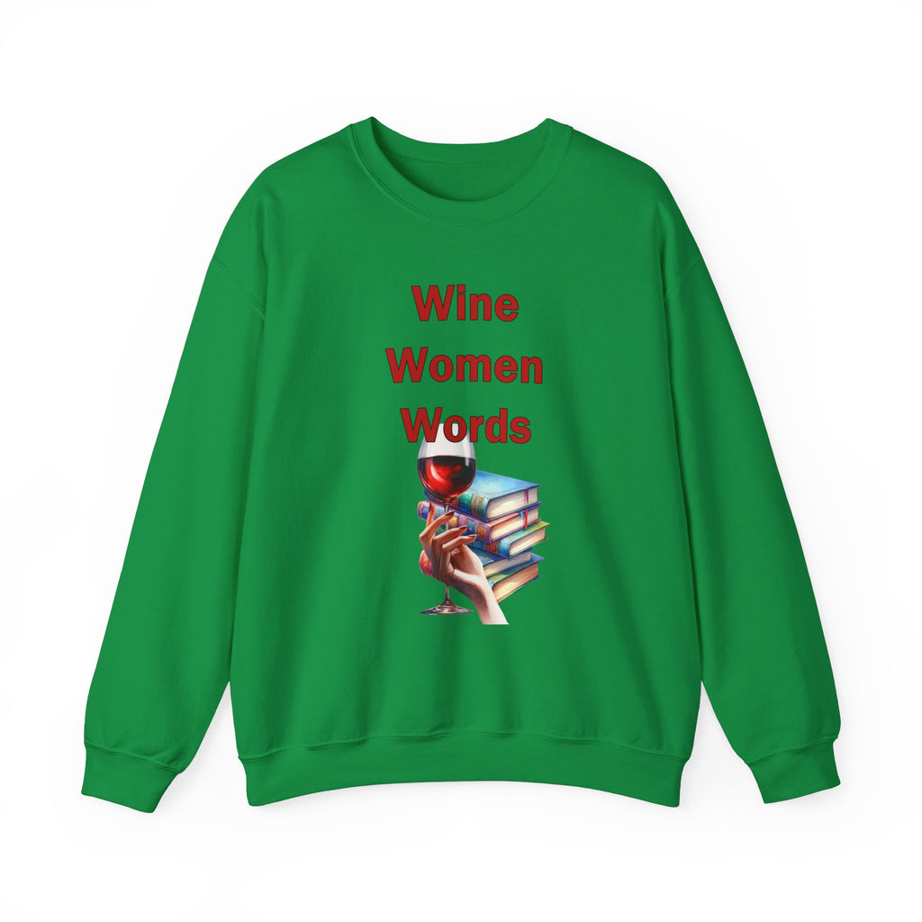 Wine Women Words Sweatshirt Book Club Meeting Shirt, Gifts for Book Lovers, Book Club Gift