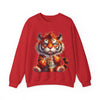 Funny Coffee Tiger Sweatshirt “Need Energy” Unisex Cozy Fall Pullover Sweater
