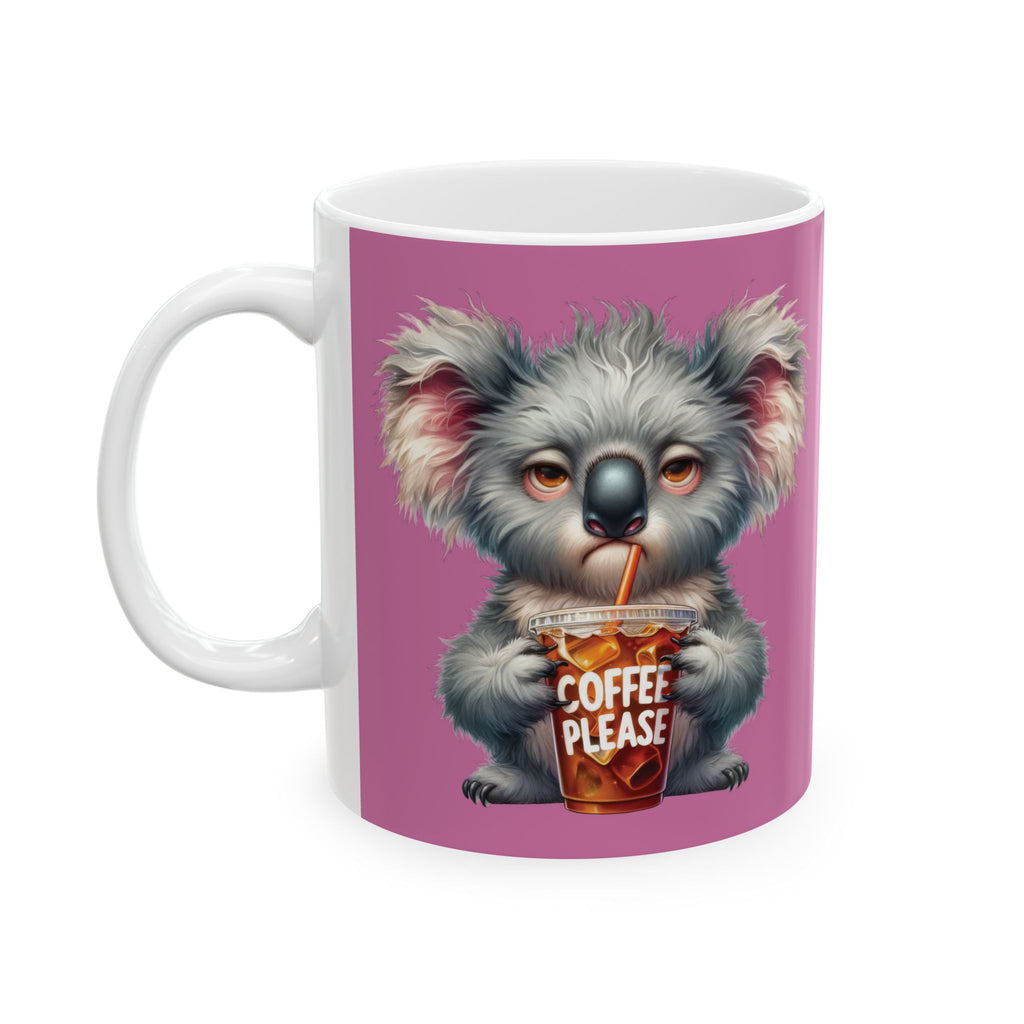 Grumpy Koala Coffee Mug – Funny Cute Animal Cup | Iced Coffee Lover Morning Gift