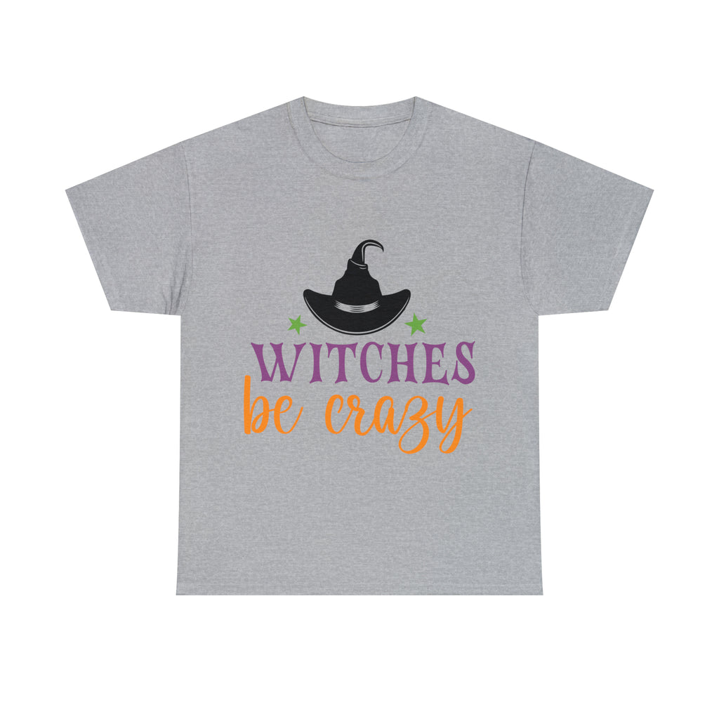 Witches be Crazy Halloween Unisex Heavy Cotton Tee 3 colors