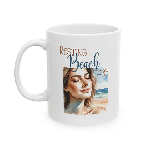 Resting Beach Face Coffee Mug