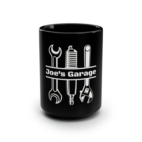 Personalized Gift for Gearheads Black Mug, 15oz Custom Automotive