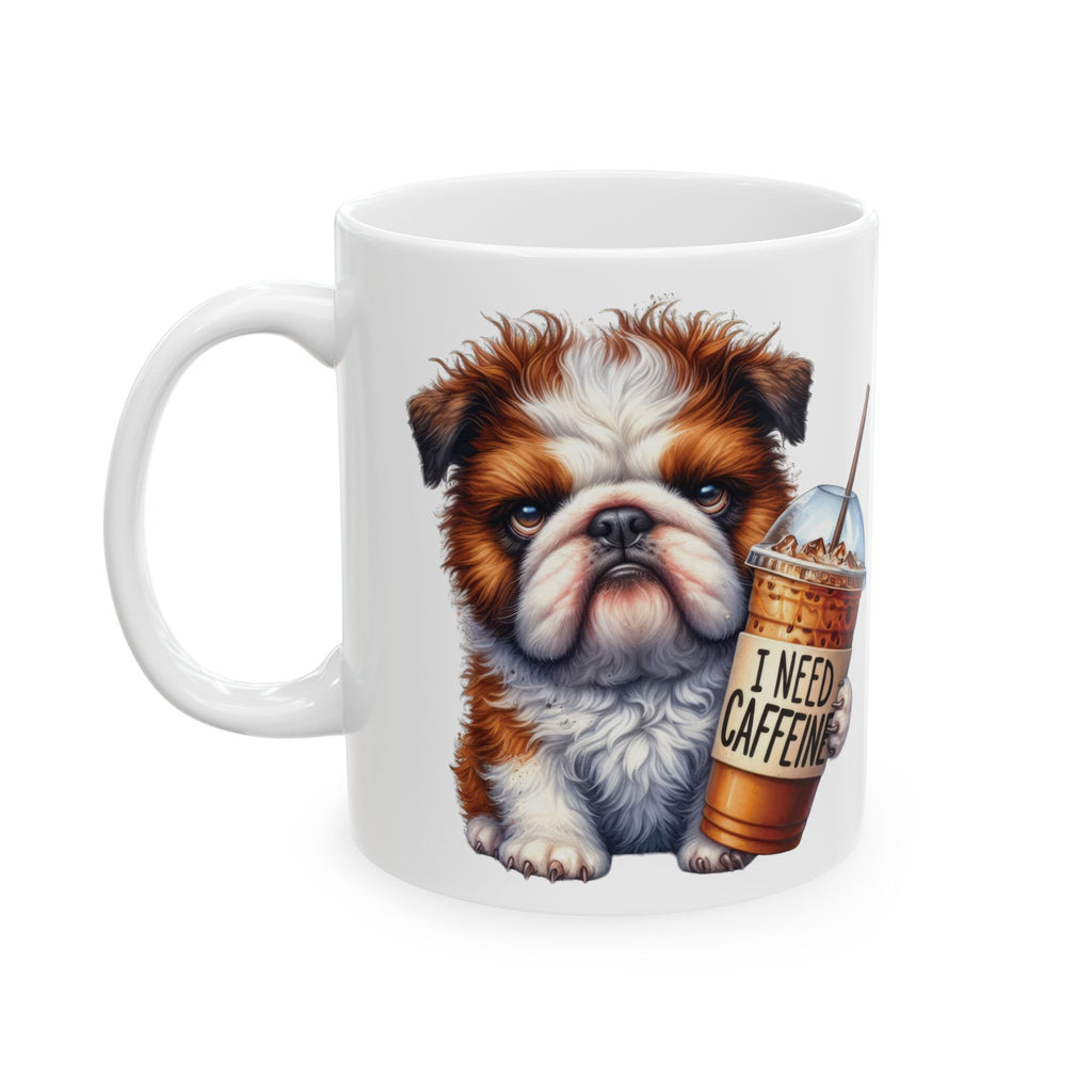Grumpy Dog Coffee Mug – Funny Puppy Cup | Cute Iced Coffee Lover Morning Gift