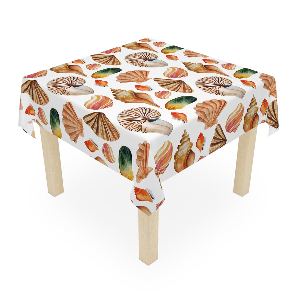 Beach Seashells Pattern Tablecloth Home Décor Casual Dining 