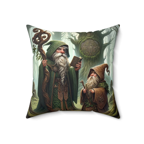 Gift for Grandma, Celtic Gnome Throw Pillow with Insert 