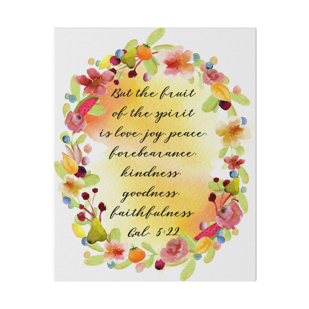 Fruit of the Spirit Bible Verse Art Canvas Print 4 Sizes