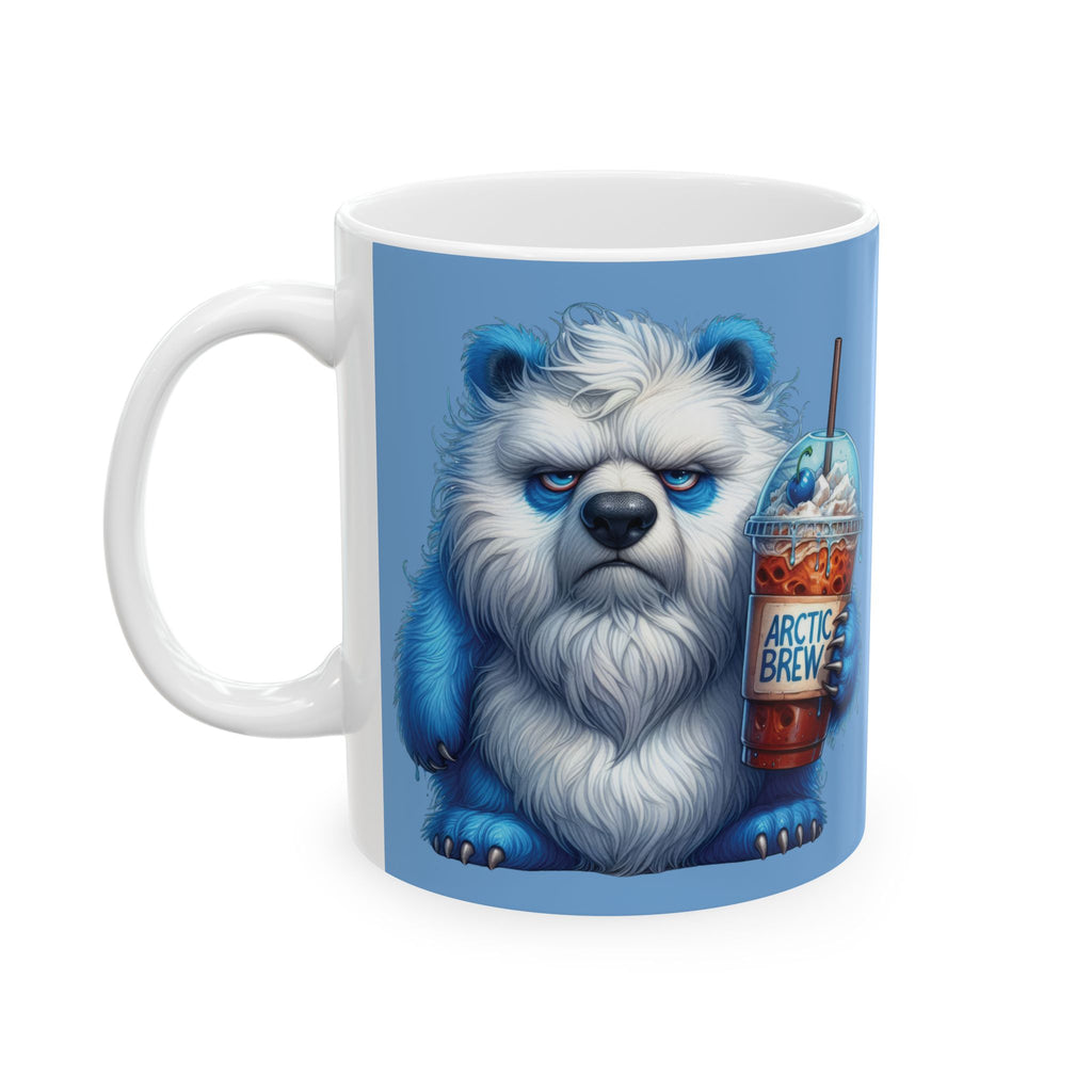 Grumpy Polar Bear Coffee Mug – Funny Arctic Animal Cup  Arctic Brew Morning Gift