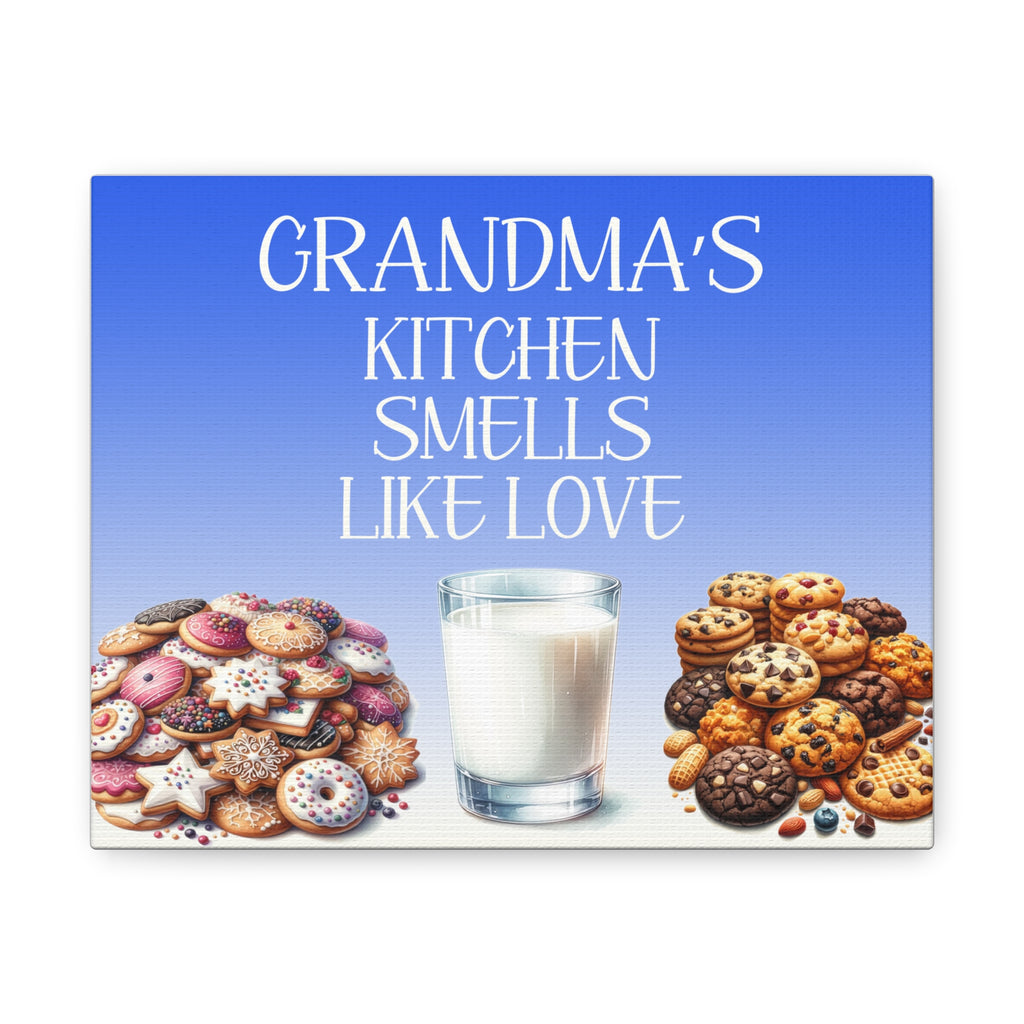 Gifts for Grandma, Kitchen Sign with Cookies, Canvas Wall Hanging for Home Decor