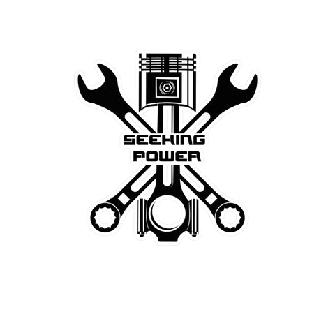 Gifts for Gearheads Seeking Power Kiss-Cut Vinyl Decals 4 Sizes