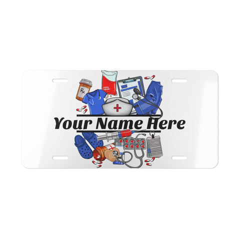 Personalized Vanity Plate for Medical Professionals Custom License Plate Nurses