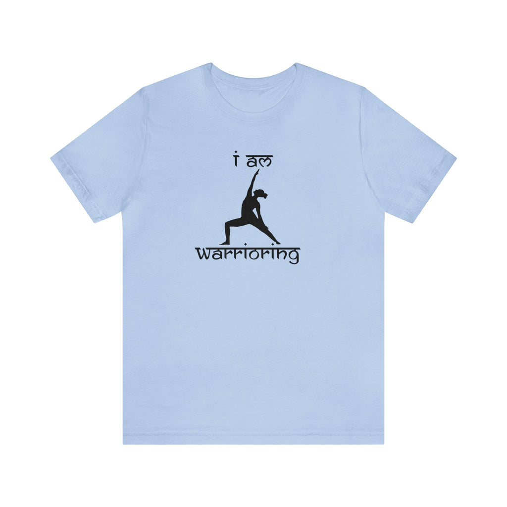 Gifts for Yoga Lovers Peaceful Warrior Pose Unisex Jersey Short Sleeve Tee Cotton/Cotton-Blend