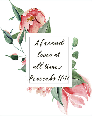 Wall Art Prints Unframed
8x10 Bible Verse Wall Art with Pale Pink Roses – Inspirational Christian Print, Matte Finish, Ready to Hang, Shipped Flat
