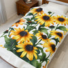 Black Eyed Susan Velveteen Plush Blanket for Cozy Vibes, Perfect Gift for Home Decor, Fall, Birthdays, Housewarming, or Relaxation