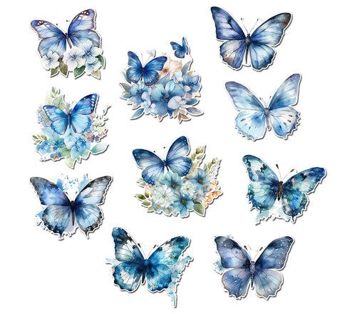 Handmade butterfly stickers 