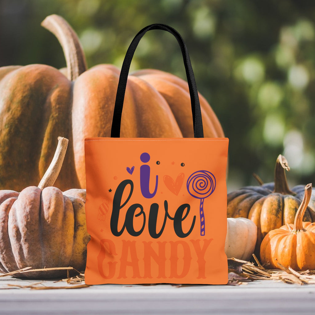 I Love Candy Halloween Trick or Treat Bag