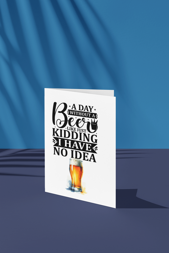 National Beer Day Handmade greeting card