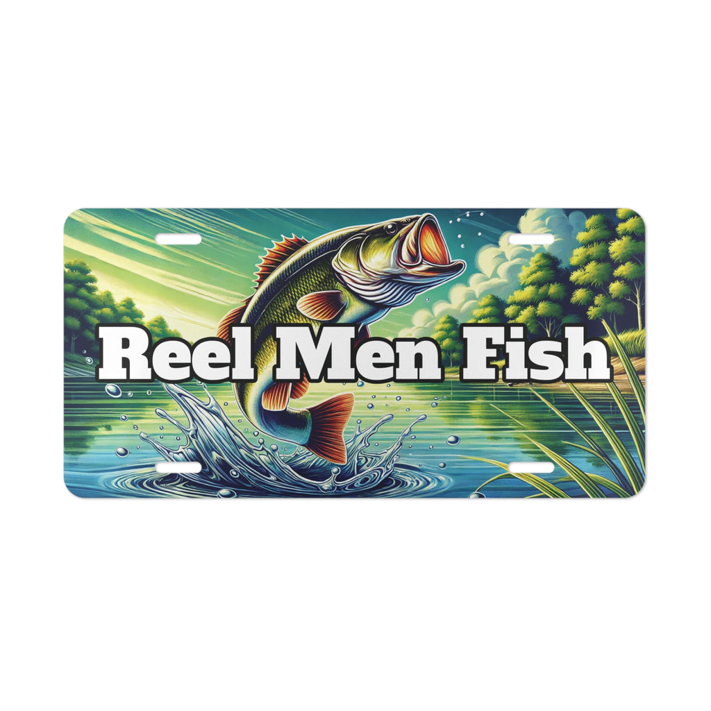 Fishing Custom Front License Plates for Cars and Trucks  Reel Men Fish