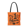 My First Halloween Trick or Treat Bag Tote Candy Bag on white background