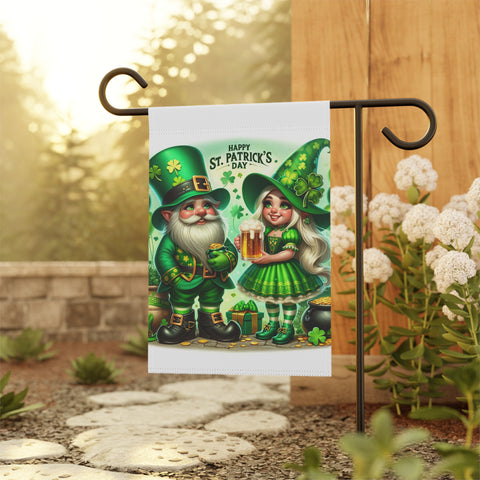 Gifts for Gardeners St. Patrick's Day Gnome Garden Flag Porch Banner