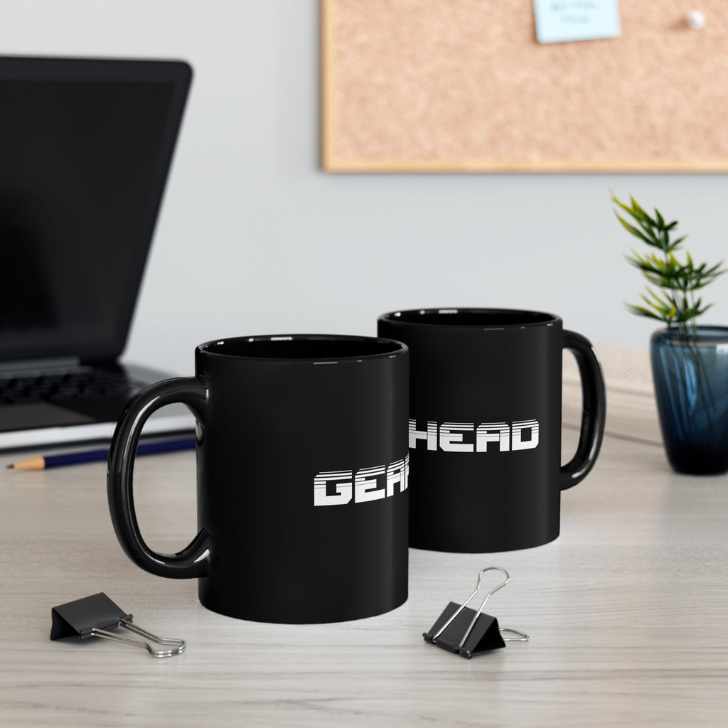 Gift for Gearheads 11oz Black Hot Rod Coffee Mug for Guys