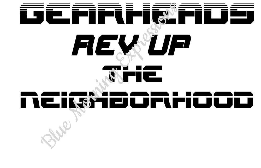 Handmade sticker for gearheads toolboxes
