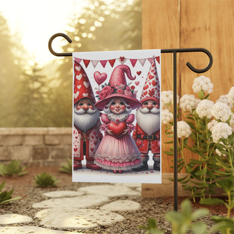 Gifts for Gardeners: Valentine's Day Gnome Garden Flag & House Banner