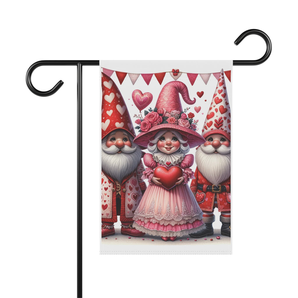 Gifts for Gardeners: Valentine's Day Gnome Garden Flag & House Banner