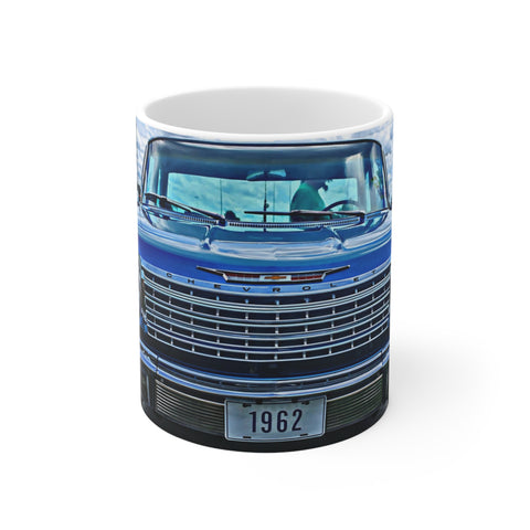 Gifts for Gearheads, 1962 Chevrolet Impala, Ceramic Hot Rod Coffee Mug 11oz, Hot Rod Mug