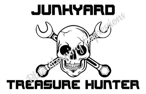 Gift for Gearheads Junkyard Treasure Vinyl Handmade Sticker Toolbox Graphics