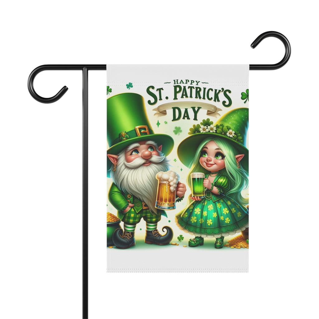 Gifts for Gardeners St. Patrick's Day Gnome Garden Flag Porch Banner