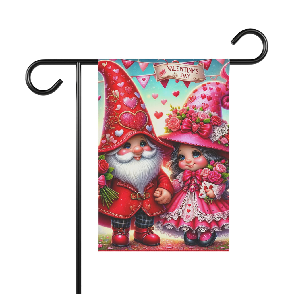 Gifts for Gardeners: Valentine's Day Gnome Garden Flag & House Banner