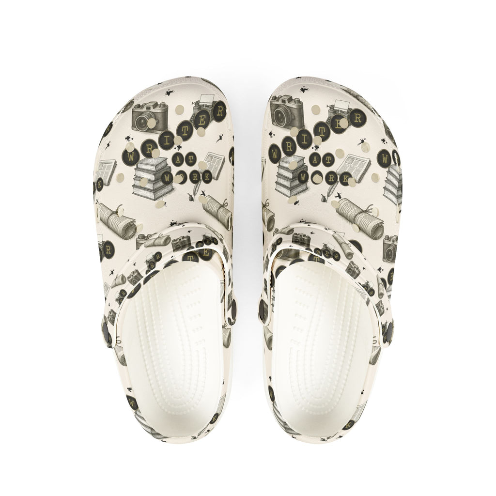 Writer at Work Clogs for Women, Author Casual Footwear, EVA Foam Rubber Shoes