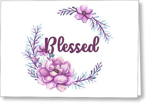 Blessed Inspirational Blank Note Card with Envelope, Greeting Card