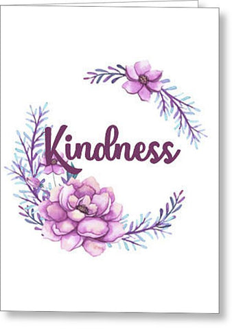 Kindness Inspirational Blank Note Card, Greeting Card with Envelope